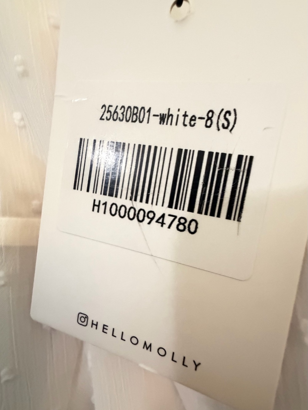 Hello Molly White Swiss Dot Ruffle Maxi Dress - Picture 5 of 6